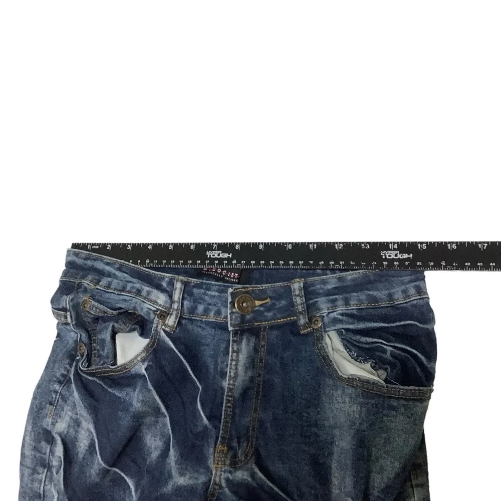 M. Society Skinny Jeans Sz 30W 30L Distressed